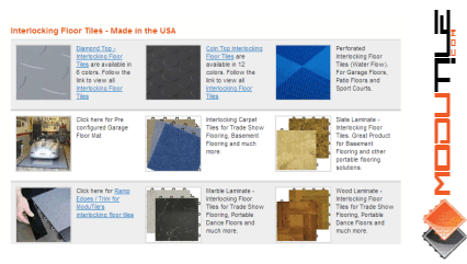 eshop at Modutile's web store for American Made products
